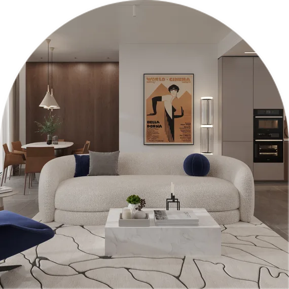 Penthouse living room